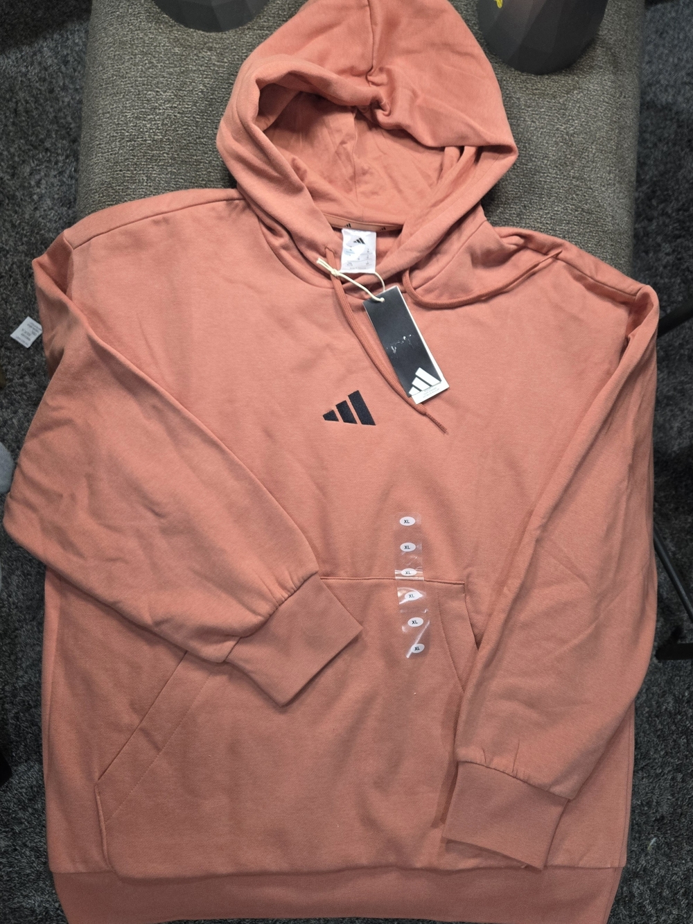 Adidas Men’s Coral Hoodie Sweatshirt Size XL NEW With Tags